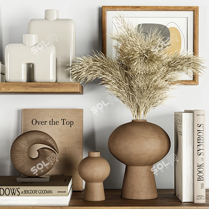 Elegant Decor Set HM Elements 3D model image 3