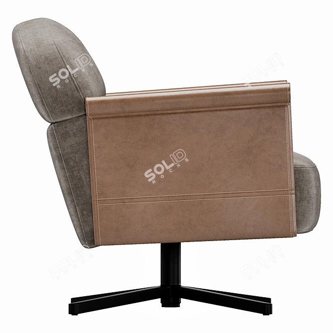Italian Ditra Beyl Low Chair 3D model image 4