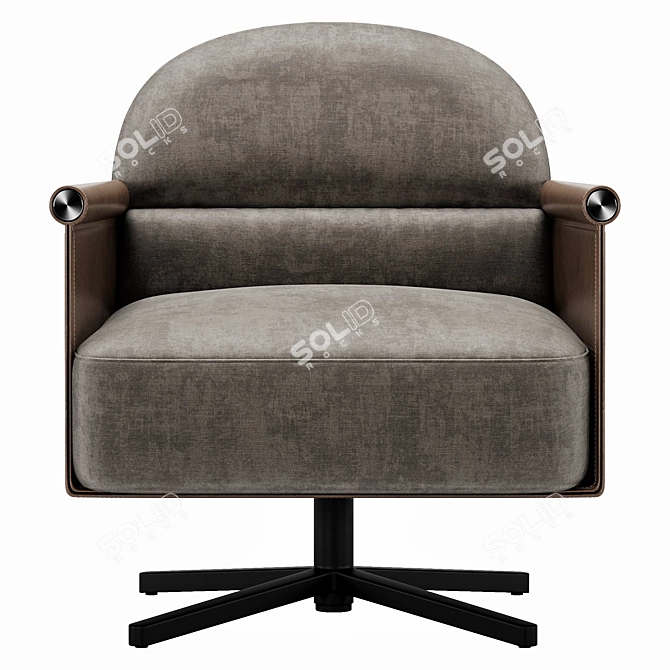 Italian Ditra Beyl Low Chair 3D model image 6