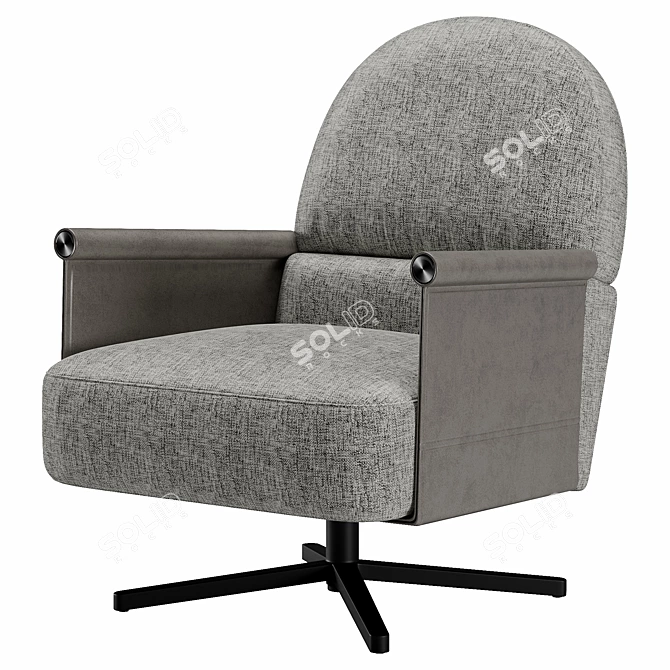 Italian Design: Ditra High-Back Chair 3D model image 1