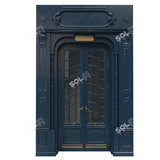 Classic 3D Max Door: 1500x3300mm 3D model image 1