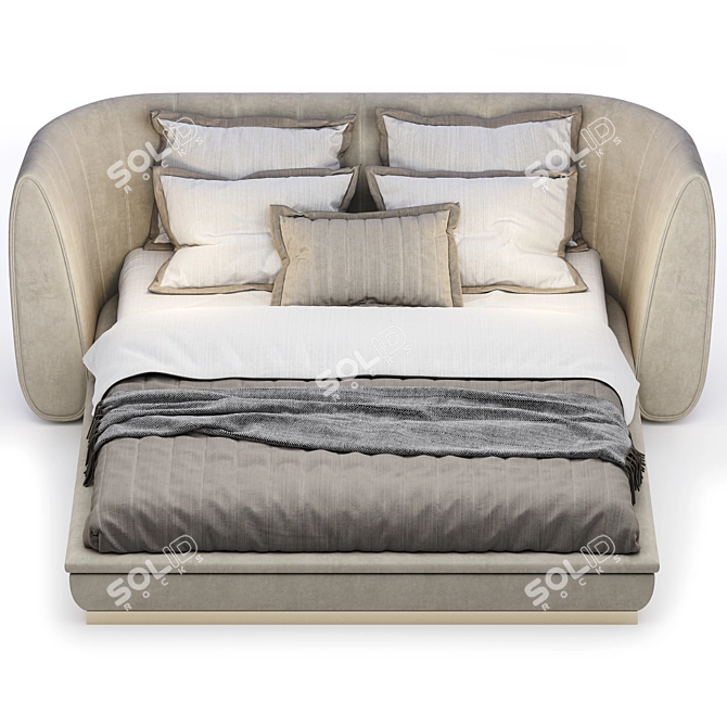 ELLEDUE Ulysse B760 - Elegant Bed with Versatile Design 3D model image 4