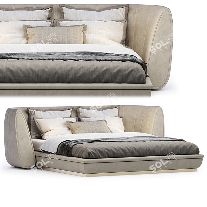 ELLEDUE Ulysse B760 - Elegant Bed with Versatile Design 3D model image 7