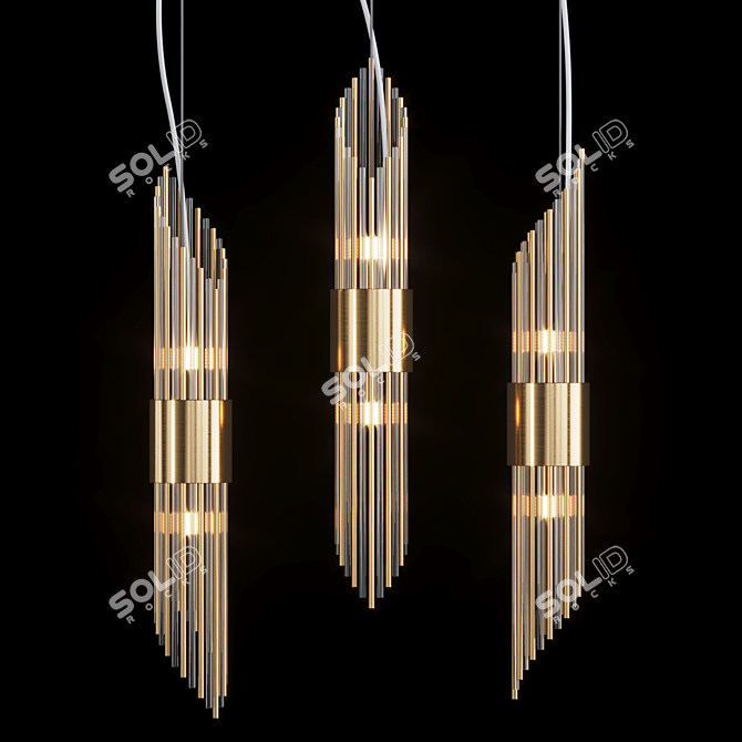 BACAEN ONE Pendant Lamp by Lampatron: Sleek and Stylish Illumination 3D model image 1