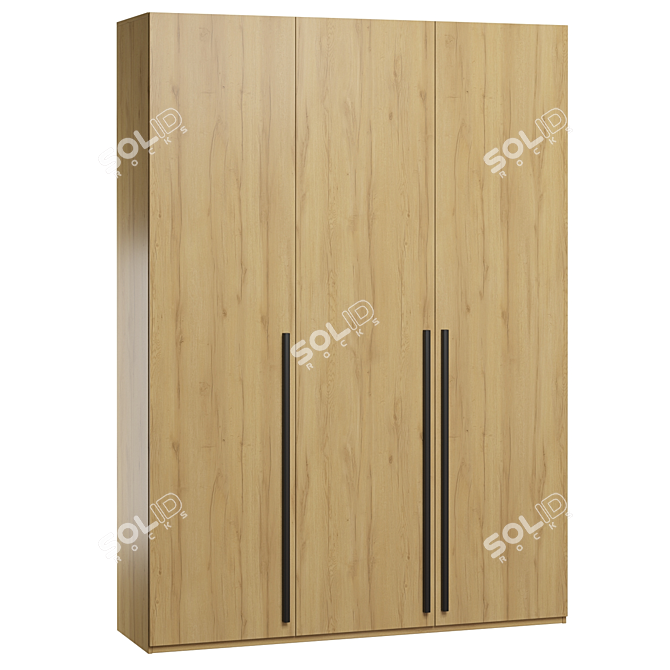 Lorena Wardrobes: Versatile Style and Function 3D model image 4