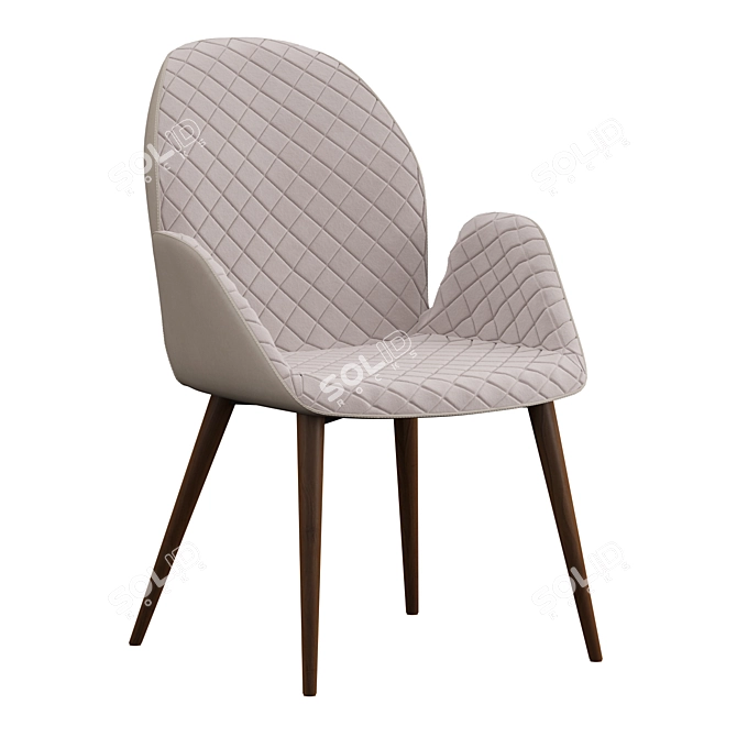 Modern Niagara Table & Bern Chair Set 3D model image 2