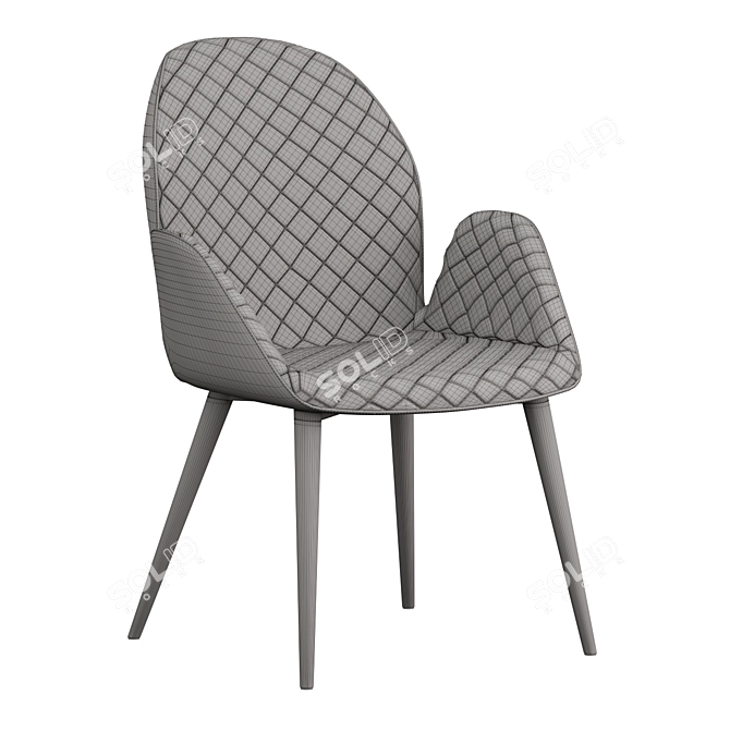 Modern Niagara Table & Bern Chair Set 3D model image 3