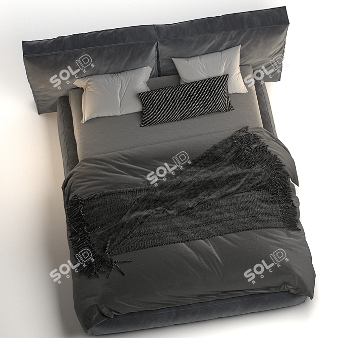 Modern Loft-style Loca Bed 3D model image 5