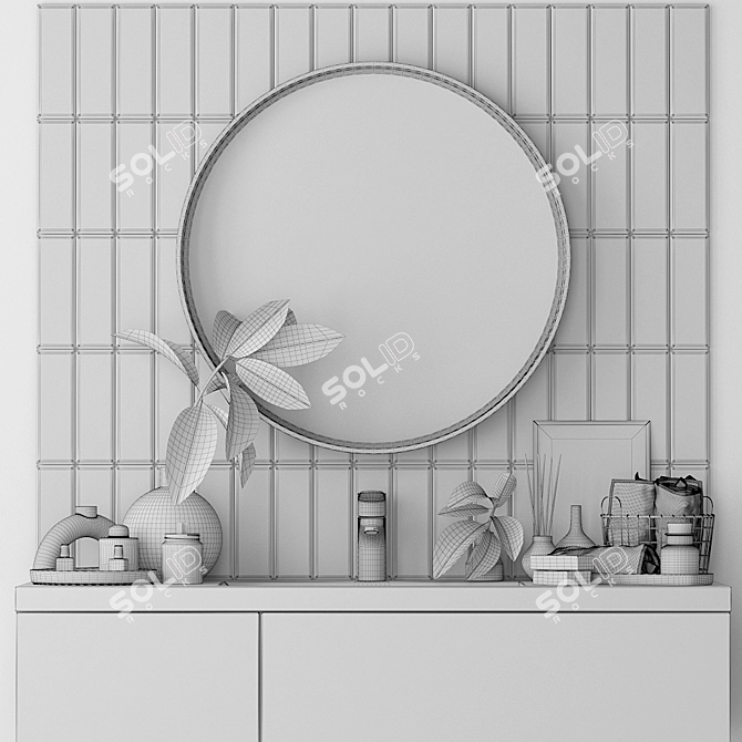 Bathroom Bliss Set: Stylish & Functional 3D model image 5