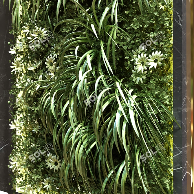 Vertical Greenery Wall - Set of 122 3D model image 5