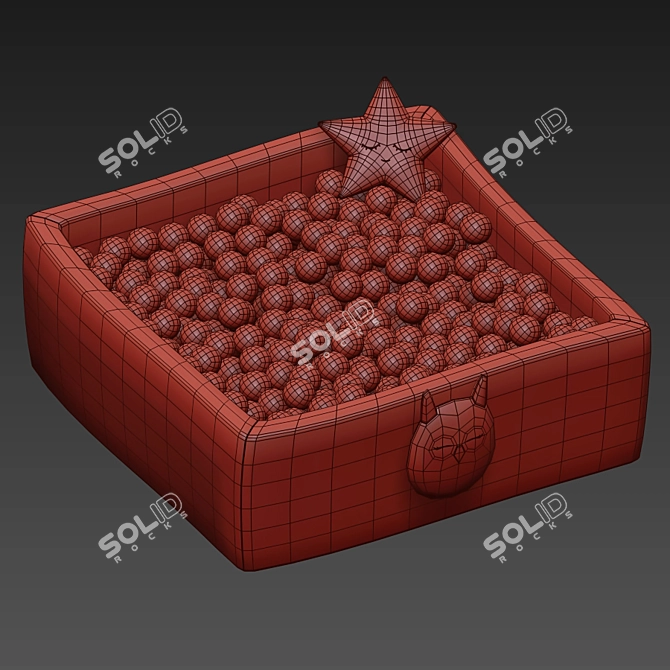 Square Ball Pool - Fun and Functional! 3D model image 5