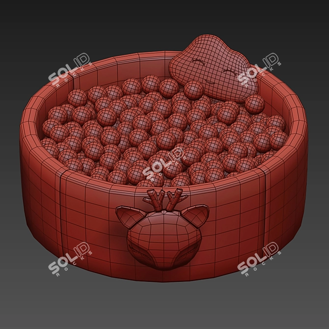 Round Ball Pool: Fun and Fabulous! 3D model image 5