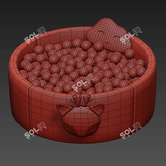 Round Ball Pool: Fun and Fabulous! 3D model image 8