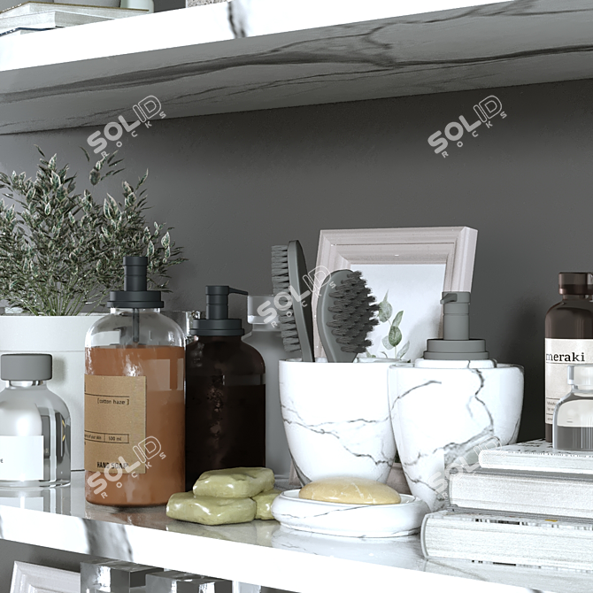 Modern Bathroom Set 121 3D model image 13