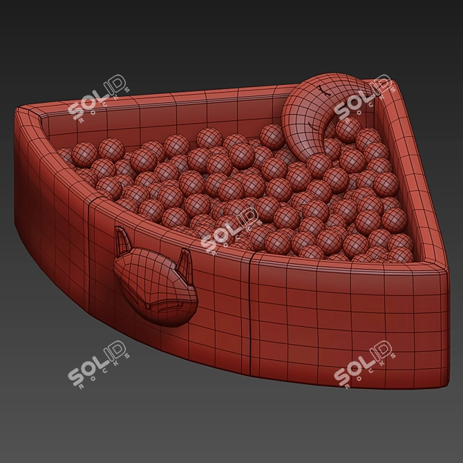 Corner Ball Pool: Interactive Fun for Kids 3D model image 10