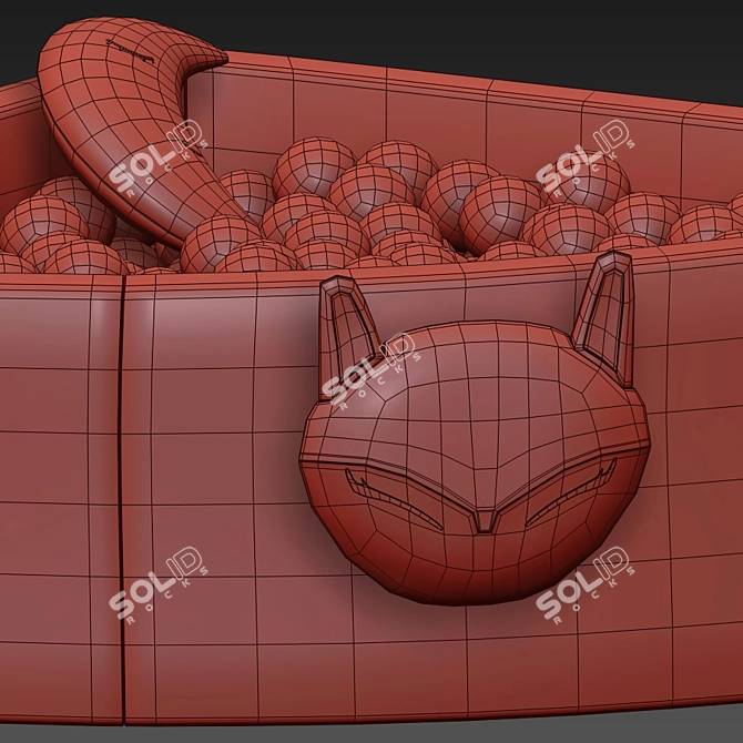 Corner Ball Pool: Interactive Fun for Kids 3D model image 12