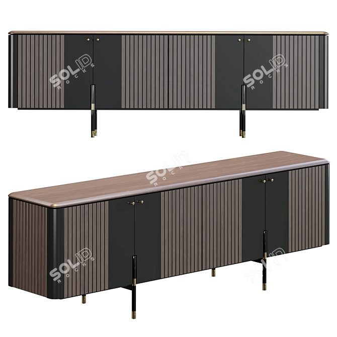 Line Drawer Set 3D model image 1