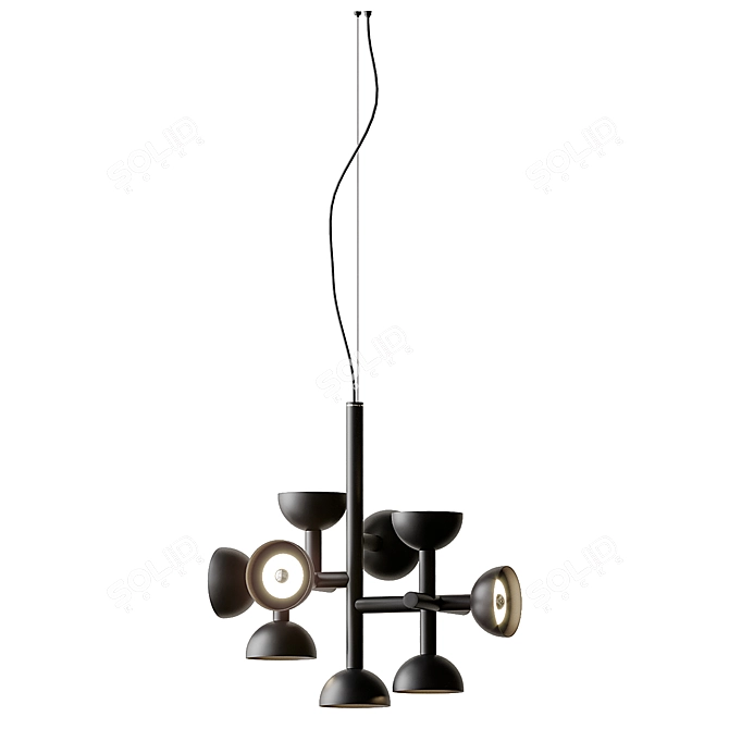 SIBILLA Aluminum Pendant: Modern Lighting from Karman 3D model image 3