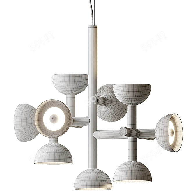 SIBILLA Aluminum Pendant: Modern Lighting from Karman 3D model image 4