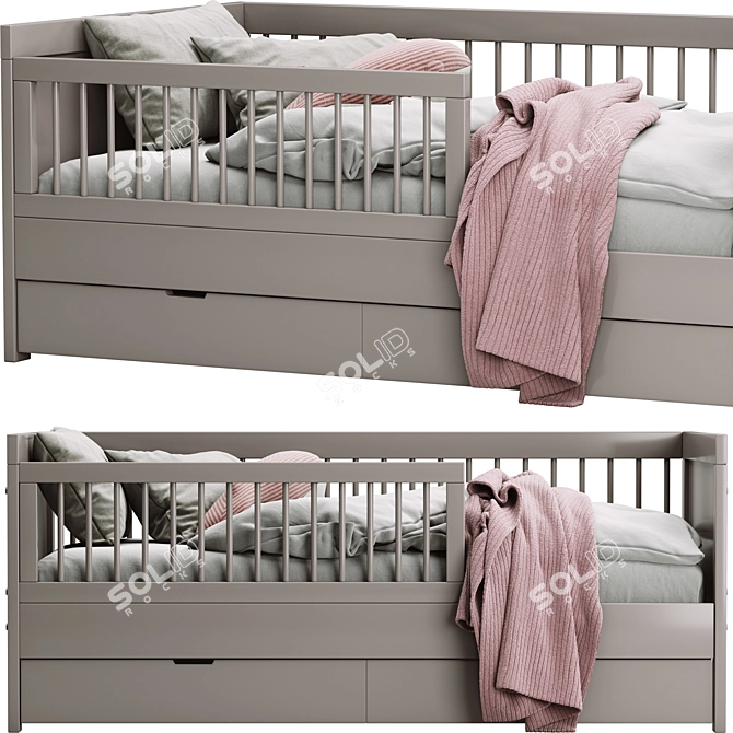 Vivien Grey Children's Bed Set 3D model image 4