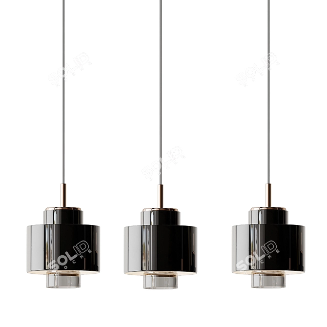 Modern Ceramic Pendant Light 3D model image 3