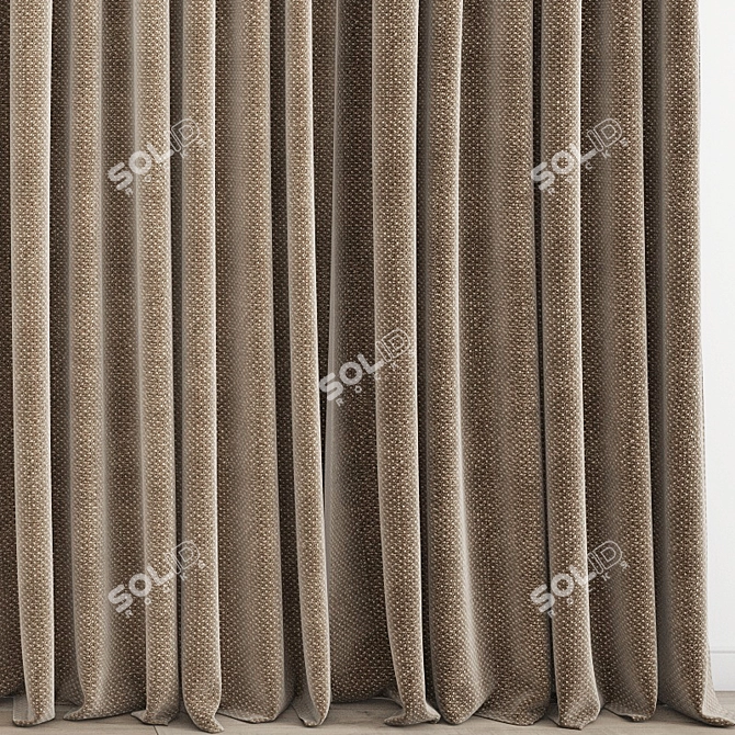 Polygonal Model Curtains 3D model image 3