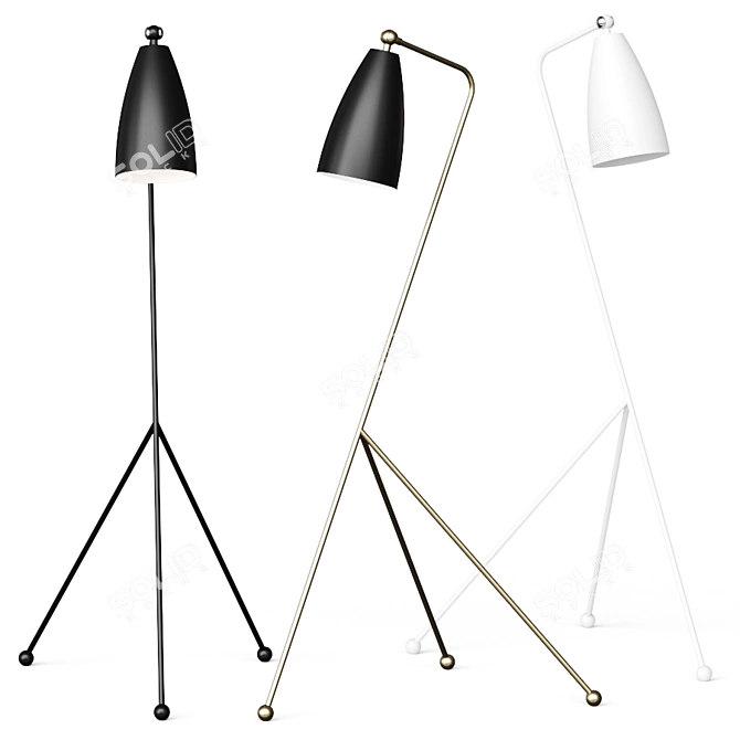 Modern Shany Floor Lamp: Sleek Design, Versatile Lighting 3D model image 1