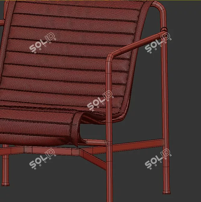 Modern Hay Palissade Lounge Set 3D model image 12