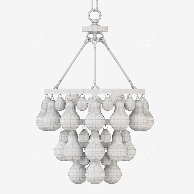 Berkley Home Bling Chandelier - Elegant Illumination 3D model image 3