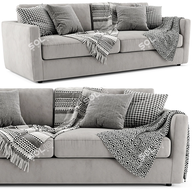 Modern Linteloo Winston 2-Seater Sofa 3D model image 1