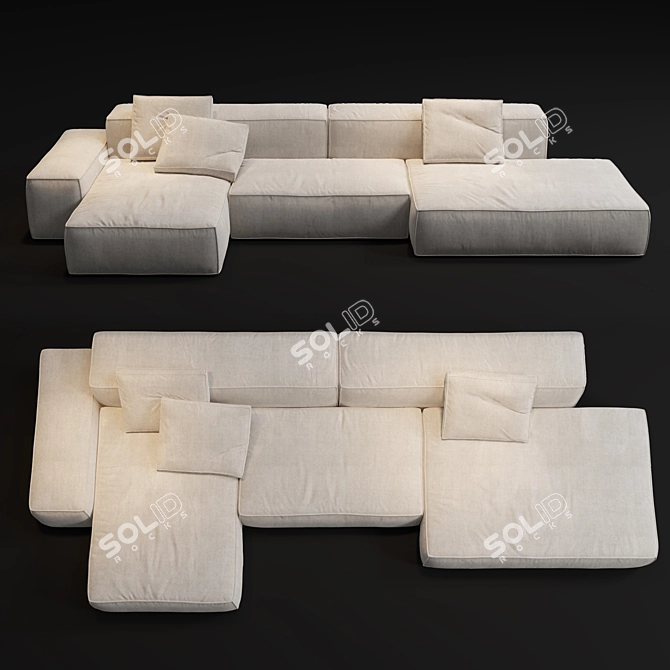 Modular Sofa Boca Navi 3D model image 3