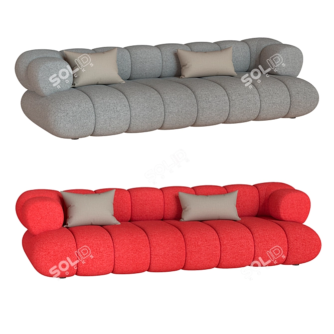 Intermade 3 Seater Sofa: Modern Elegance by Roche Bobois 3D model image 1