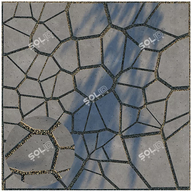 Gravel Paving | Concrete Texture | 8k 3D model image 1