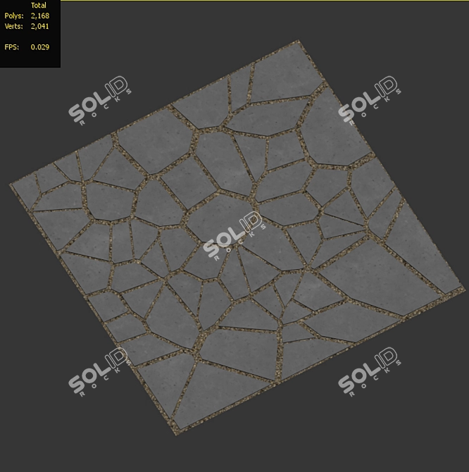 Gravel Paving | Concrete Texture | 8k 3D model image 4