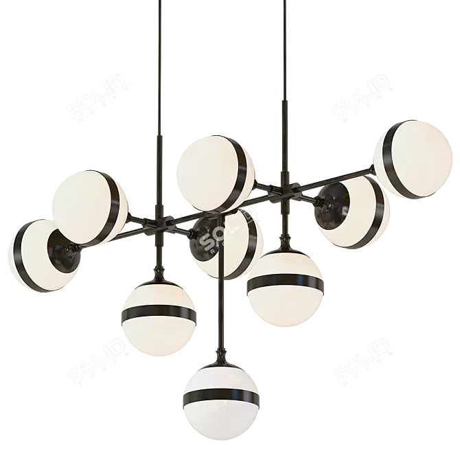 Luxury Contemporary Peggy Chandelier 3D model image 1