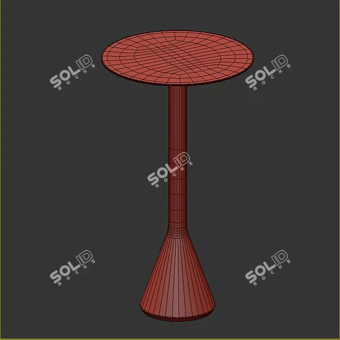 Modern Hay Bar Set: Table & Stools 3D model image 7