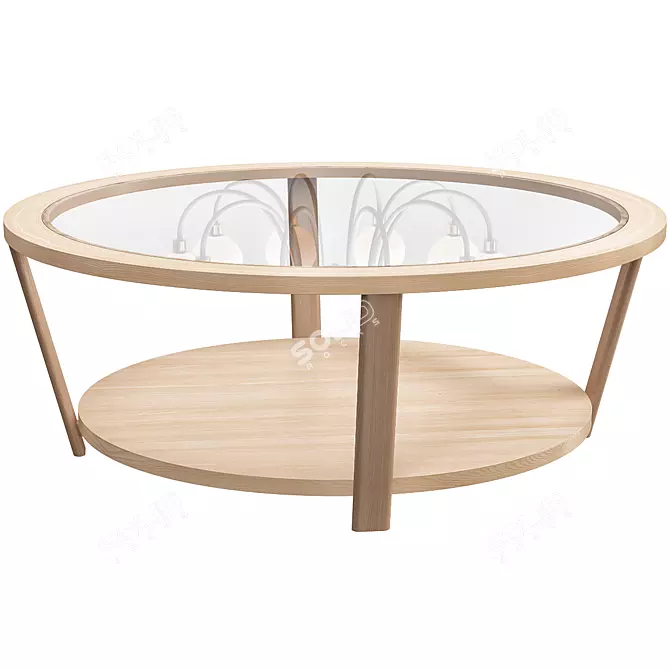 Modern Glass Coffee Table AL-73025 3D model image 1
