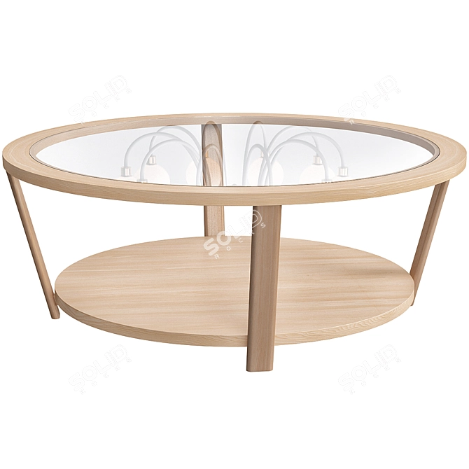 Modern Glass Coffee Table AL-73025 3D model image 3
