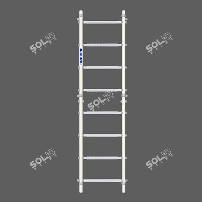 Roman S11 Swedish Wall with Massage Steps 3D model image 2