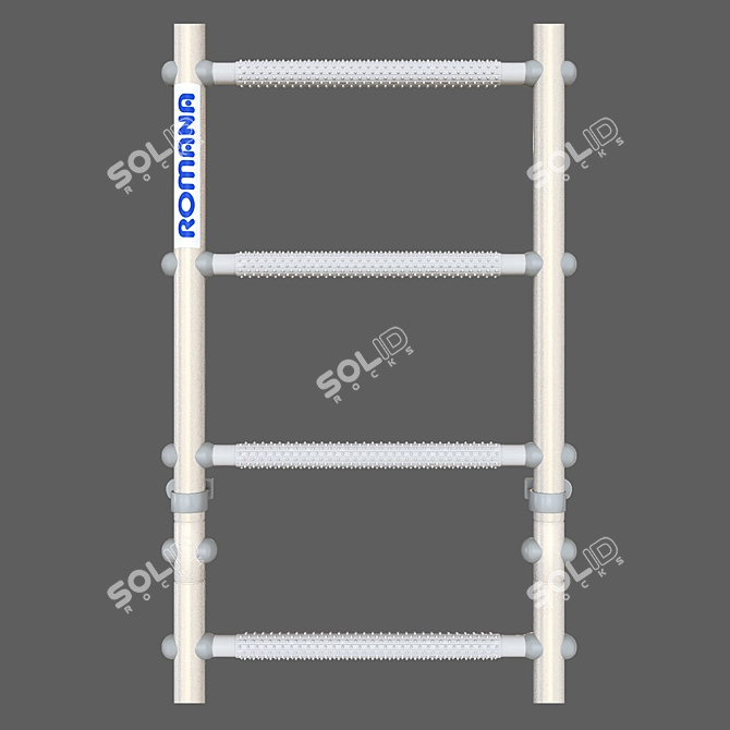 Roman S11 Swedish Wall with Massage Steps 3D model image 3