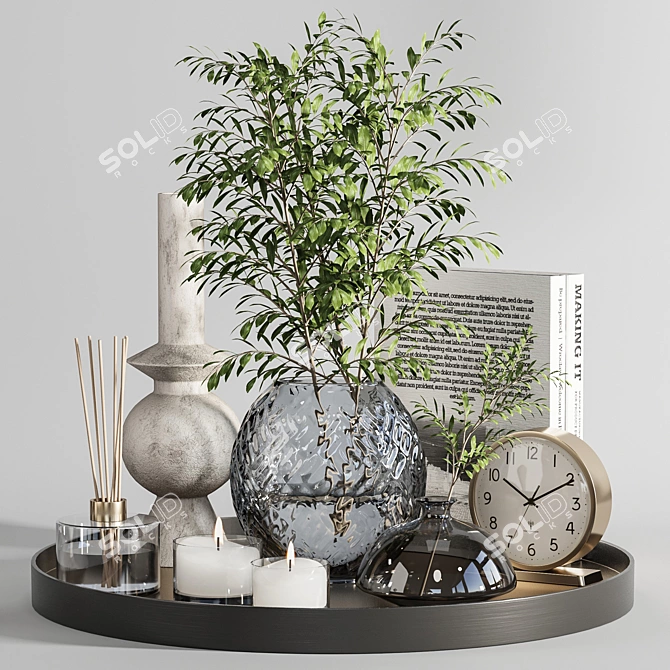 Elegant Decor Set - High-Quality 3D Models 3D model image 1