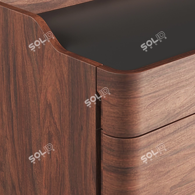 La Redoute Junius Oak/Walnut Chest 3D model image 5