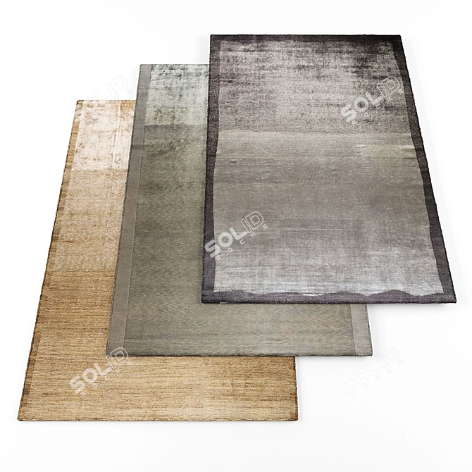 Modern High-Resolution Rugs Set 3D model image 1