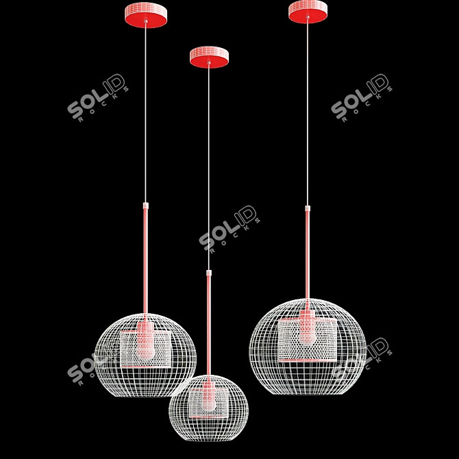 CATCH Lamp: Modern Fire-Inspired Design 3D model image 2