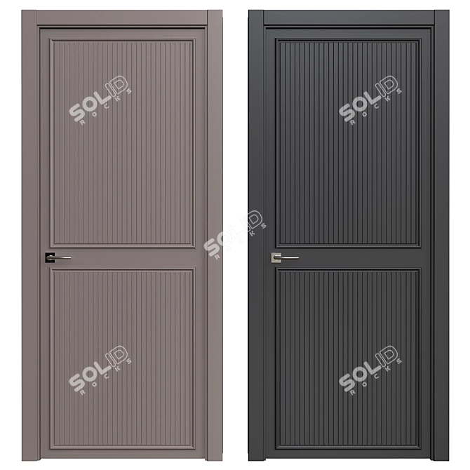 Modern Interior Door 3D model image 1