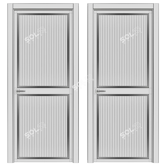 Modern Interior Door 3D model image 2