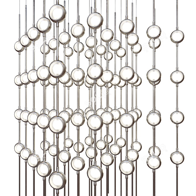 Cosmic Cube LED Pendant 3D model image 3