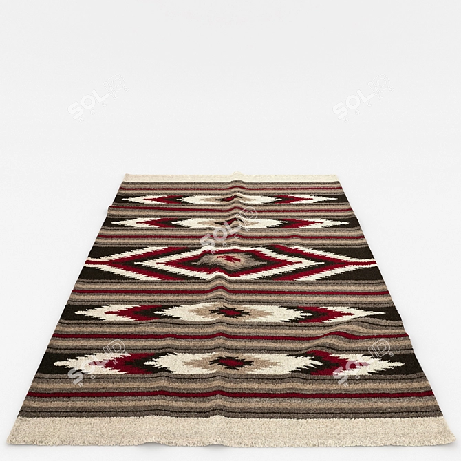 Versatile Set of 6 Rugs 3D model image 6