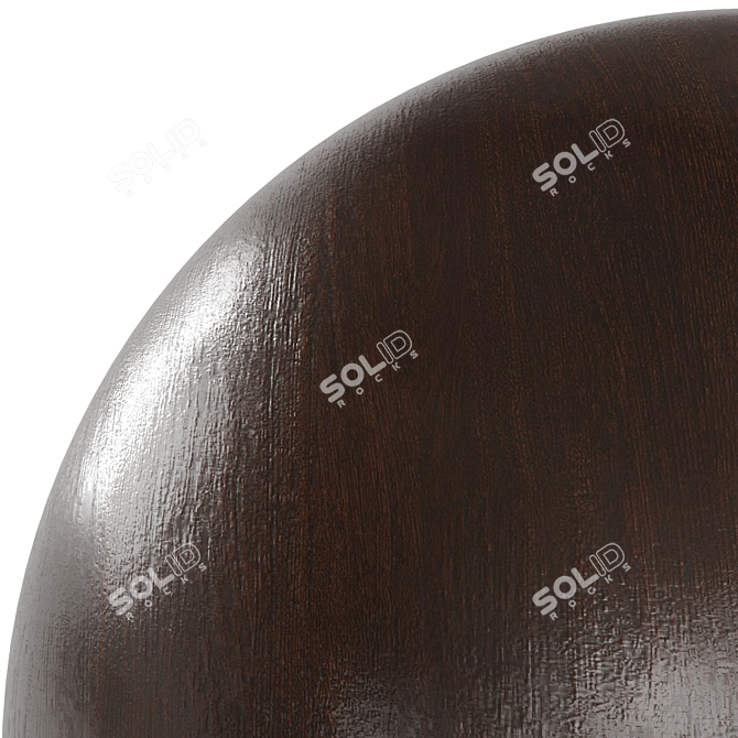 Sleek Brown Timber 3D model image 4