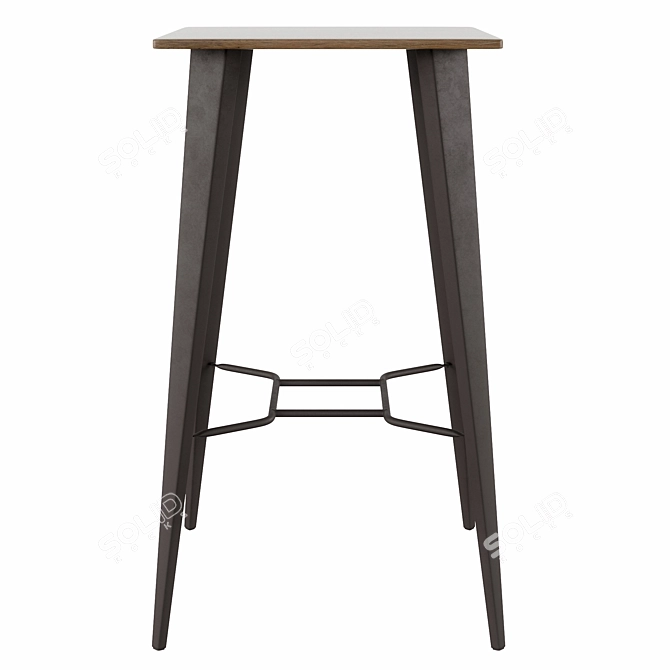 Malira 60x60 Rustic Workshop Table 3D model image 4